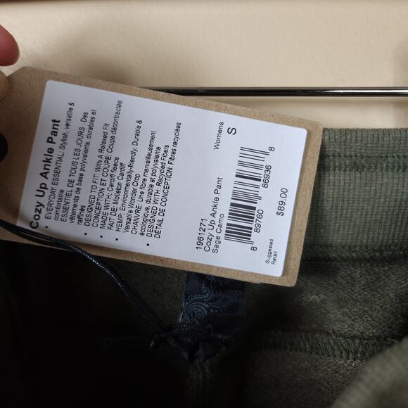 prAna Cozy Up Ankle Pant in Sage Camo Size S - Picture 8 of 10